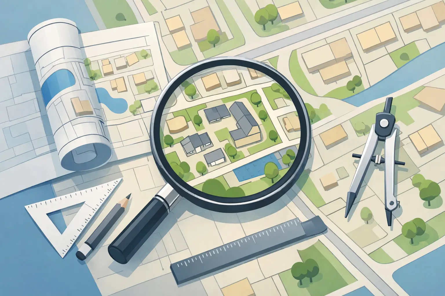 An stylised image representing a 1:200 block plan